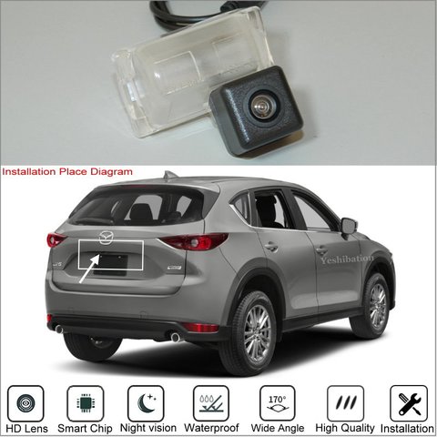 Caméra de vue arrière pour Mazda CX-5 cx5 2017 2022 KF 2022, sauvegarde automatique et stationnement ► Photo 1/6