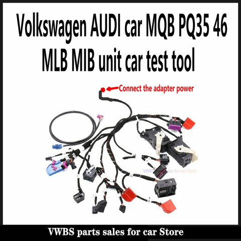 Pour V W voiture MQB PQ35 46 MIB unité Radio PDC Module Test sans outils de voiture plate-forme de travail EUR prise Standard ► Photo 1/5
