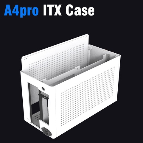 ITX Mini boîtier A4 Pro châssis/alimentation SFX/240/280 refroidissement par eau/CNC en alliage d'aluminium (avec rallonge) ► Photo 1/1