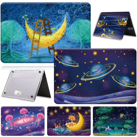 Pour HUAWEI MateBook/D 14/D 15/13 14/X Pro 13.9/Honor MagicBook 14/15-peinture ordinateur portable coque de protection housse ► Photo 1/6