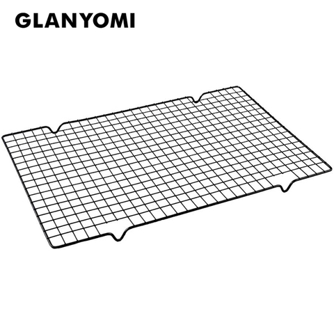 Grille en fil d'acier inoxydable, support de cuisson et de refroidissement, plateau à aliments pour gâteaux et four de cuisine, étagère pour Pizza, pain, Barbecue, biscuits ► Photo 1/6