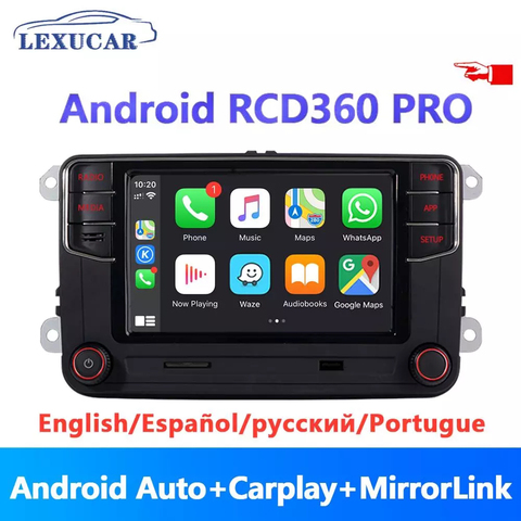 Android Auto Carplay RCD360 PRO nouveau RCD330 187B MIB Radio NONAME pour VW Golf 5 6 Jetta MK5 MK6 Tiguan CC Polo Passat 6RD035187B ► Photo 1/6