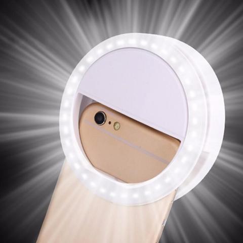 36 lampe LED pour selfies téléphone Flash lumière caméra Led clipsable téléphone portable Selfie anneau lumière vidéo lumière améliorant Selfie lampe ► Photo 1/6