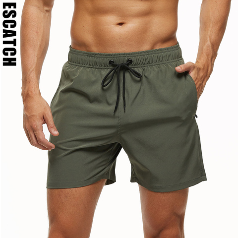 Short de bain extensible pour hommes Escatch Brand 2022 short de plage à séchage rapide avec poches zippées et doublure en maille ES801 ► Photo 1/6