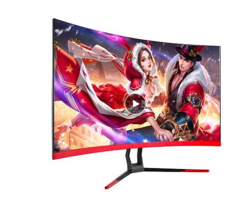 Écran lcd incurvé pour pc 24 / 27 / 32 pouces, moniteur de jeu 75hz, 2ms ► Photo 1/6