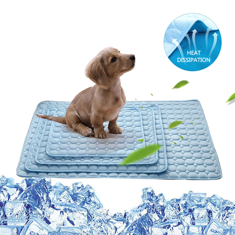 Tapis rafraîchissant pour animaux de compagnie, respirant, lavable, pour lit de chien, couverture résistante à l'humidité, coussin de sol pour canapé ► Photo 1/6