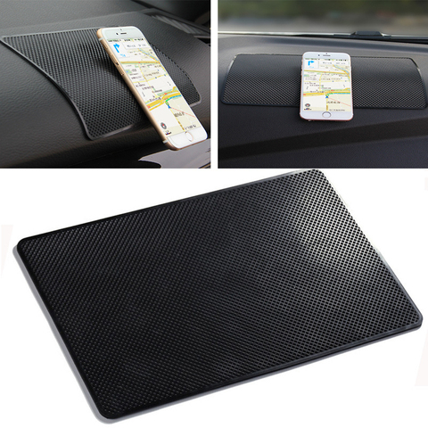 Tapis antidérapant en Silicone pour voiture, tapis de rangement antidérapant pour téléphone, tapis de voiture pour téléphone portable ► Photo 1/6