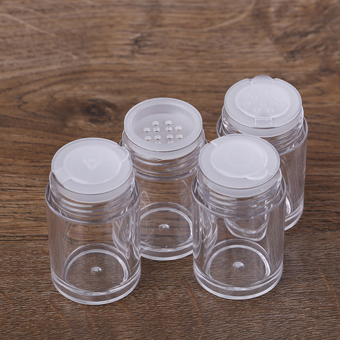 Flacon blanc vide pour cosmétiques 10ml, contenant pour produits cosmétiques, passoire pots, récipient de maquillage avec couvercle à vis ► Photo 1/6