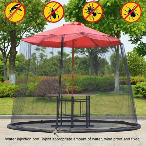 Moustiquaire pour Parasol d'extérieur, pelouse, jardin, Camping, couverture de protection solaire ► Photo 1/6