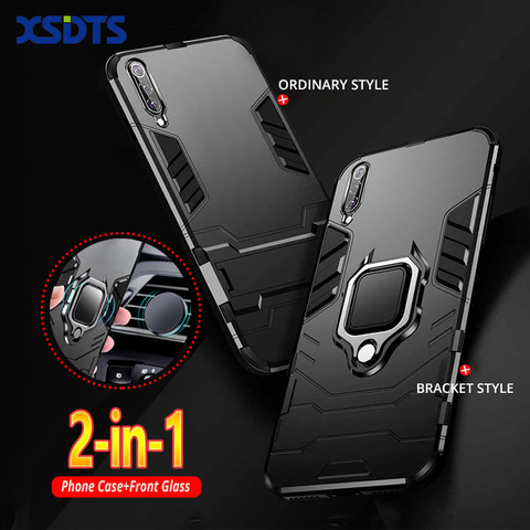 Coque armure pour Xiaomi Redmi Note 9 Pro Max 9s 8 9A 9C 8A 8T 7A 7 6 Poco M3 F1 F2 X3 Nfc A2 Lite 5G PC + Coque de protection pour téléphone en TPU ► Photo 1/6