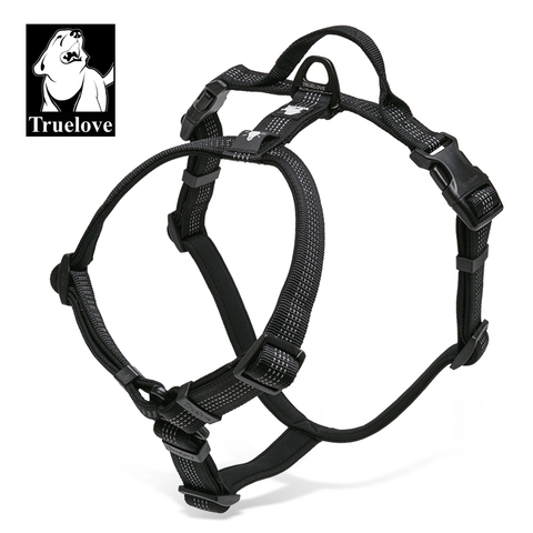 Truelove – harnais pour chien avec ruban en Nylon réfléchissant SBR, gilet pour animaux de compagnie, plongée à l'intérieur avec lumière LED, réglage à quatre points TLH6171 ► Photo 1/6