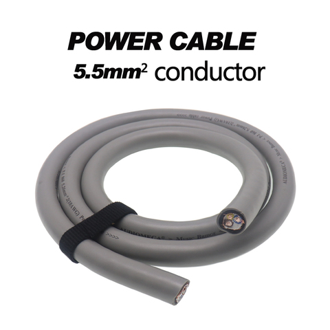 Audiomeca câble d'alimentation hifi cuivre pur et argent plaqué tressé 5.5mm2 conducteur ► Photo 1/6