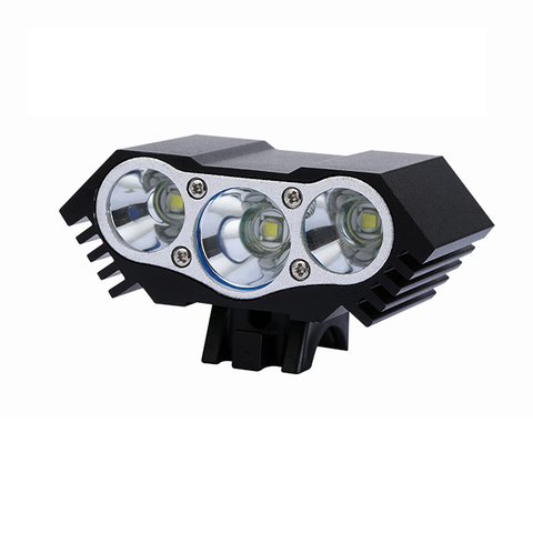 Feu avant de vélo Super lumineux 3xT6 LED, phare d'extérieur pour vtt, étanche, large portée, équipement de cyclisme sûr, BC0532 ► Photo 1/6