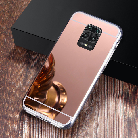 Miroir de maquillage Bling Pour Xiaomi Redmi Note 9S 9Pro 9A 4X 5 5A 6 6A 7 7A 8 8A 8T S2 Couvercle Transparent Pour Redmi Note8Pro ► Photo 1/6