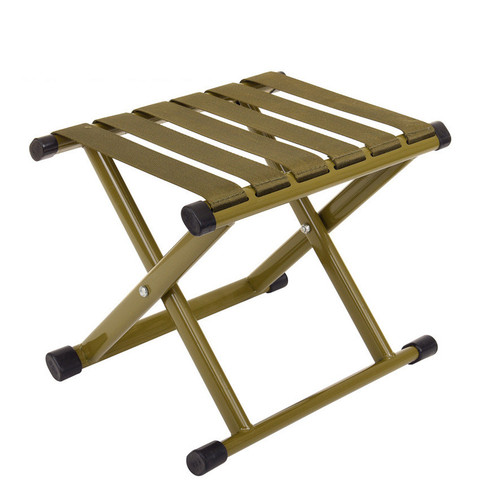 Yooap Portable extérieur chaise pliante pliable épais tuyau en acier camping voyage militaire Mazar tabouret court tabouret de pêche ► Photo 1/6