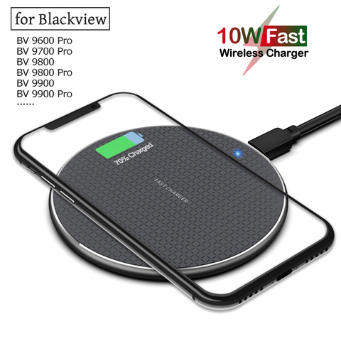 10W rapide Qi sans fil charge pour Blackview BV9500 BV9800 BV9900 BV5800 BV6800 BV9600 BV9700 Pro Plus téléphone chargeur sans fil ► Photo 1/6