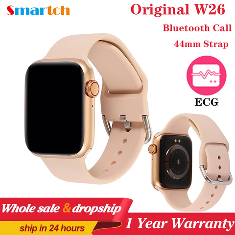 Série 6 montre intelligente 2022 IWO W26 Pro SmartWatch ECG moniteur de fréquence cardiaque température étanche PK IWO 8 13 pour Apple et Android ► Photo 1/6