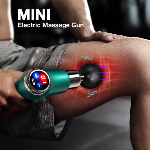 Mini pistolet de Massage musculaire de poche, 32 vitesses, vibration électrique, pour le dos, le cou, le corps, soulagement profond de la douleur, amincissant, Fascial ► Photo 1/6