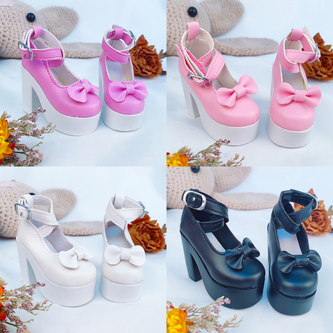 Nouvelle Longueur 7.5cm Poupée Bottes pour Blythe Poupée Jouet, 1/8 Mini Poupées En Cuir Chaussures pour Blyth D'azone BJD, Décontracté Marionnette Chaussures Accessoires ► Photo 1/6