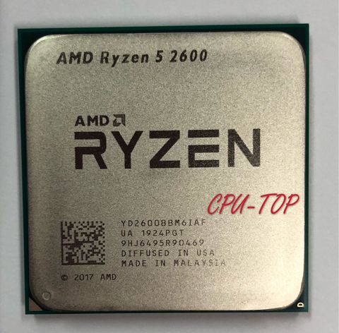 AMD Ryzen 5 2600 R5 2600 3.4 GHz Six cœurs douze cœurs 65W processeur d'unité centrale YD2600BBM6IAF Socket AM4 ► Photo 1/1