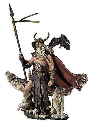 Kit de construction de maquettes en résine, figurine Odin God of War, 1/32 ► Photo 1/5