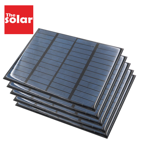 Panneau solaire polycristallin, 1 5 10 20 50 100 pièces 12 V 1.5 W, Module de Charge d'alimentation époxy, Mini cellules solaires 115x85mm ► Photo 1/1
