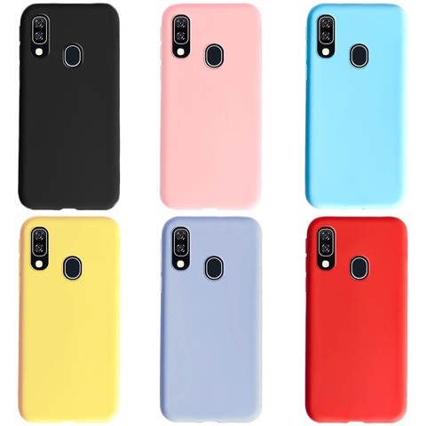 Pour Samsung A40 étui 2022 Silicone souple TPU téléphone couverture arrière étui pour Samsung Galaxy A40 A 40 A405 A405F étui Coque Capa pare-chocs ► Photo 1/6