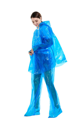 Anti-contact fendu Type imperméable et pantalon de pluie ensemble pour femmes hommes Anti-poussière imperméable Anti-sale jetable Protection imperméable ► Photo 1/6