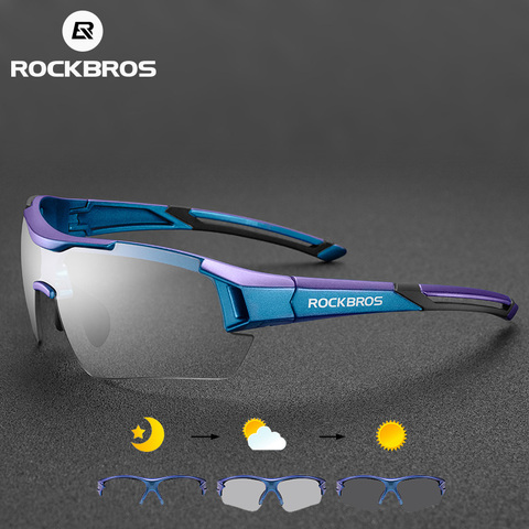 ROCKBROS-lunettes de soleil photochromiques de vélo, sport plein air, vtt, monture pour myopie, lunettes de vélo ► Photo 1/6