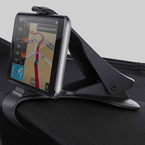 Support universel de téléphone pour tableau de bord de voiture, support de téléphone, Navigation GPS, Clip pliable, support de montage, style ► Photo 1/6