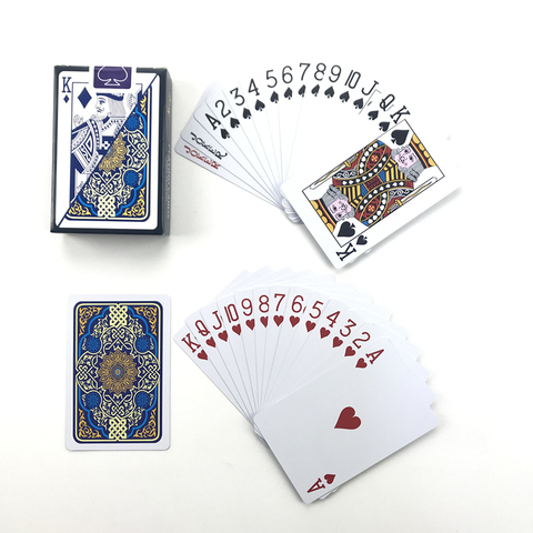 Nouveau jeu de cartes de Baccarat Texas Hold'em Poker, en PVC, jeu de société rouge et bleu, jeu de cartes portable étanche ► Photo 1/6