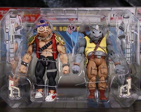 NECA – figurines articulées de 7 pouces, à pied, à souder, Donatello Krang, dessin animé, Bebop, rockstable, tortue ► Photo 1/1