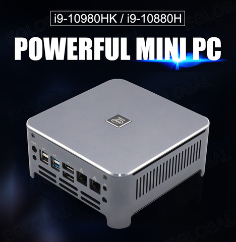 EGLOBAL – Mini Pc Windows 10, i9 10980HK/10880H, I7 10750H, I3 10300H, 2xDDR4, 2to NVME SSD ► Photo 1/6