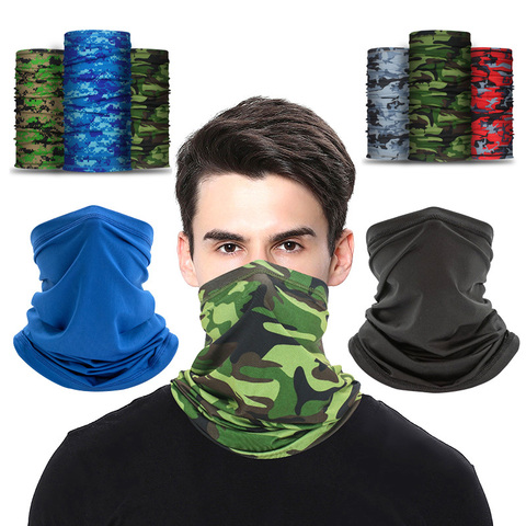 Foulards Bandana pour hommes et femmes, couvre-chef de moto, masque facial, course à pied, pêche ► Photo 1/6