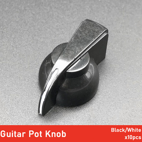 10 pièces bouton en plastique boutons de tête de poulet boutons de guitare effets pédale amplificateur boutons guitare pièces livraison directe ► Photo 1/6