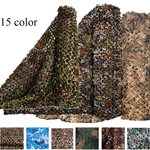 Filet de Camouflage 1.5M * 2 3 4 7 8 10M, système, maille, auvent pour ombrage, chasse en rouleau ► Photo 1/6