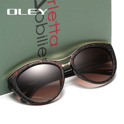 OLEY-lunettes de soleil œil de chat pour femmes, monture de soleil de marque polarisée pour la conduite, bonne qualité, pour dames ► Photo 1/6
