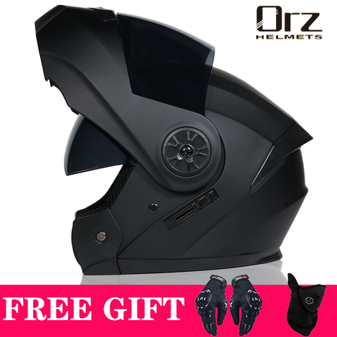 Casque de moto à double objectif, de sécurité, à rabat modulaire, de course, de Voyage, visière intérieure, dernière version, approuvé DOT, 2022, 903 ► Photo 1/6