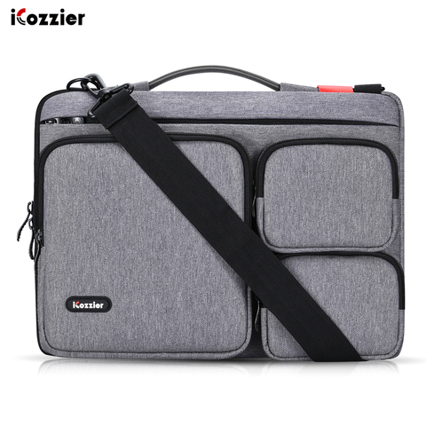 ICozzier 13.3/15.6 pouces thri-sidepocket pochette pour ordinateur portable avec poignée et bandoulière/sacoche pour ordinateur portable pour 13/15 pouces Ultrabook ► Photo 1/6