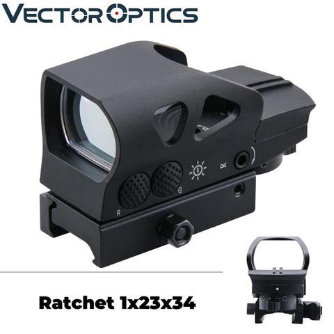 Vector optical Gen2 1x23x34 chasse rouge vert, objectif à points, 4 réticule, vue ouverte, avec monture Picatinny, pour AK 5.56 12ga .308 ► Photo 1/6