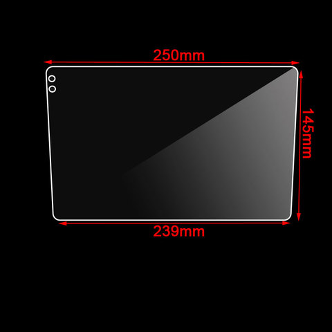 250*145*239mm Film de protection d'écran souple en polyuréthane nano-enduit (sans verre trempé) pour Seicane 2din 10.1 inchCar Navigation GPS ► Photo 1/4