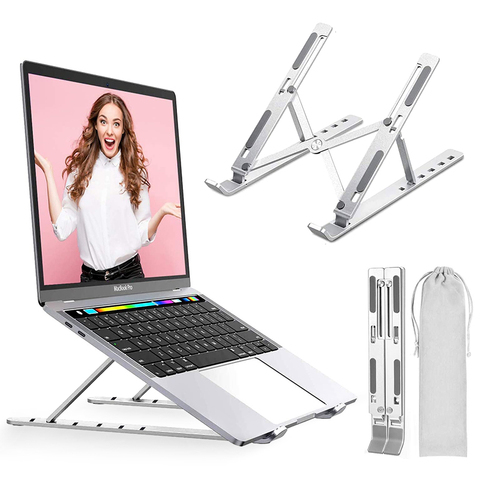 Support pliable pour ordinateur Portable Auminium, Support réglable pour ordinateur Portable, tablette, pour Macbook Pro ► Photo 1/6