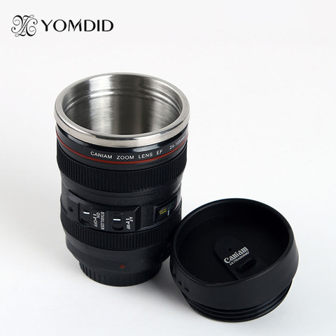 Tasse d'appareil photo SLR en acier inoxydable | Tasse à café, tasse à café échelle 1:1 caniam tasse à café, cadeau créatif ► Photo 1/6