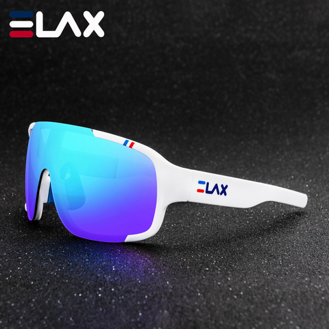 ELAX – lunettes de soleil sport pour hommes et femmes, UV400, marque de styliste, grande taille, nouvelle collection ► Photo 1/6