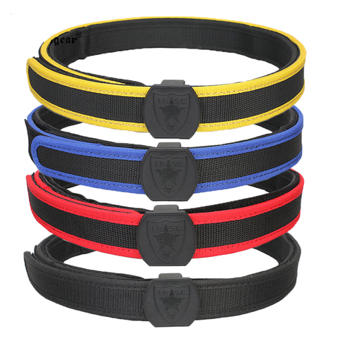 Ceinture tactique IPSC de Style militaire à dégagement rapide, équipement de tir de 1.5 pouces, sangle de Sport pour hommes ► Photo 1/6