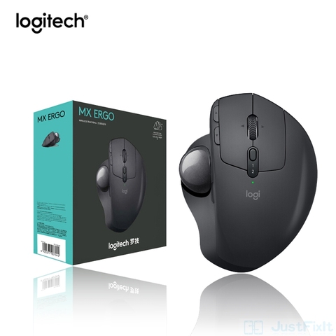 Logitech MX Ergo souris sans fil Trackball 2.4G sans fil Bluetooth personnalisé confort batterie RECHARGEABLE ► Photo 1/6