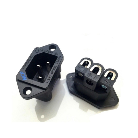 Furutech FI-06 NCF (R) - Nano Cristal Formule Cuivre Plaqué Rhodium Ultime IEC Nouvelle HiFi Fabriqué au Japon ► Photo 1/6