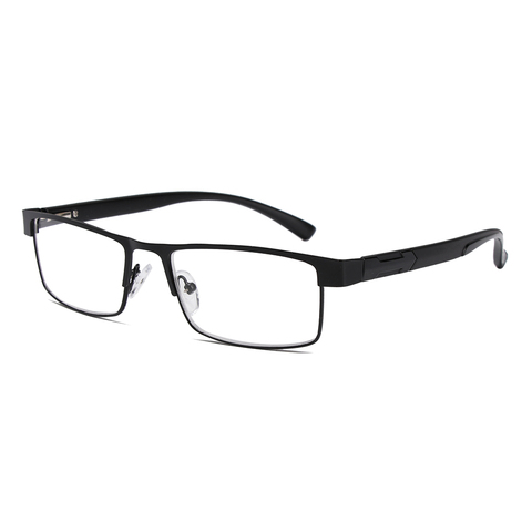 Lunettes de lecture pour hommes, en alliage de titane, flexibles, portables, grossissantes, rétro, hypermétropie, Prescription ► Photo 1/6