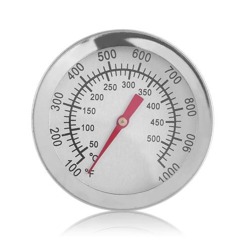 Thermomètre pour barbecue en acier inoxydable, jauge de température 100-1000 degrés Fahrenheit 50-500 degrés Celsius ► Photo 1/6