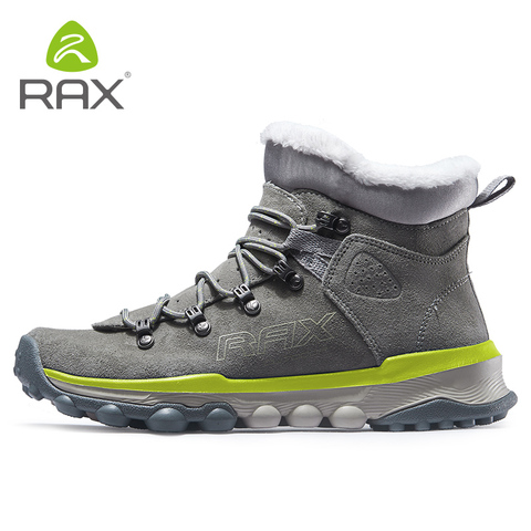 RAX bottes de neige hommes doublure en fourrure anti-dérapant chaussures de randonnée femmes légères baskets de plein air pour hommes bottes de Trekking escalade de montagne ► Photo 1/5